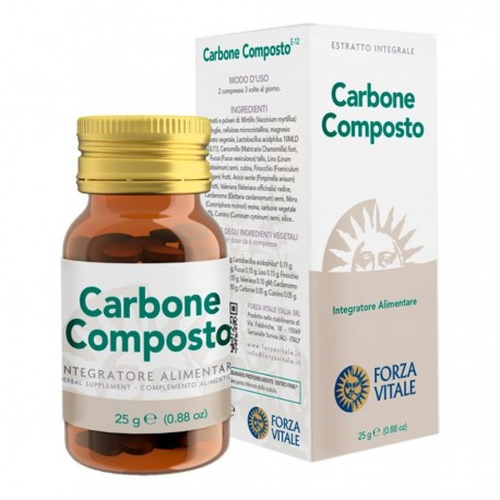 Forza Vitale Ecosol Carbone Composto 60 compresse - Integratore per transito intestinale