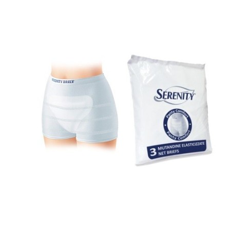 Serenity Panty Comfort M Mutandina a rete per incontinenza 3 pezzi Serenity Panty Comfort M Mutandina a rete per incontinenza 3 pezzi