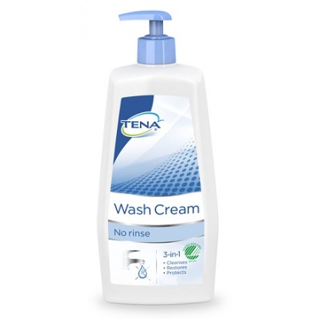 Tena Wash Cream detergente corpo formula cremosa 3 in 1 senza risciacquo 500 ml