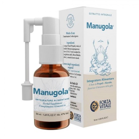 Forza Vitale Ecosol Manugola spray per il benessere della gola 10 ml Forza Vitale Ecosol Manugola spray per il benessere della gola 10 ml