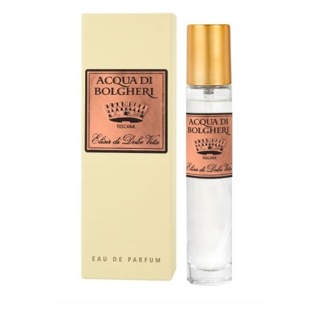 Acqua Di Bolgheri Profumo Da Borsetta Elisir Di Dolce Vita ricco fiorito cipriato 15 ml Acqua Di Bolgheri Profumo Da Borsetta Elisir Di Dolce Vita ricco fiorito cipriato 15 ml