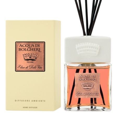 Acqua Di Bolgheri Elisir Di Dolce Vita diffusore per ambienti arancia patchouli vaniglia 500 ml Acqua Di Bolgheri Elisir Di Dolce Vita diffusore per ambienti arancia patchouli vaniglia 500 ml