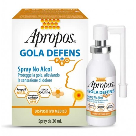 Apropos Gola Defens spray no alcol per gola irritata 20 ml