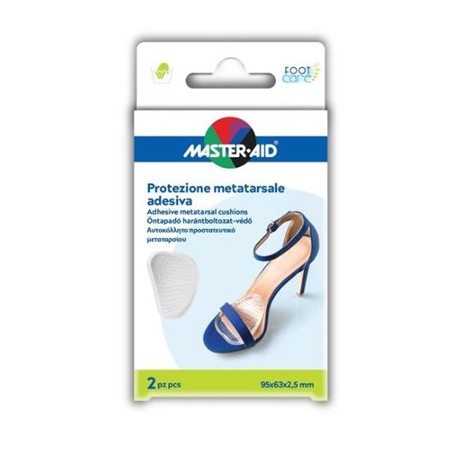 Master-Aid Protezione metatarsale adesiva in gel per tacchi alti 1 paio misura unica Master-Aid Protezione metatarsale adesiva in gel per tacchi alti 1 paio misura unica