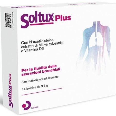 Soltux Plus integratore lenitivo per mucosa orofaringeo 14 buste da 3,5 g Soltux Plus integratore lenitivo per mucosa orofaringeo 14 buste da 3,5 g