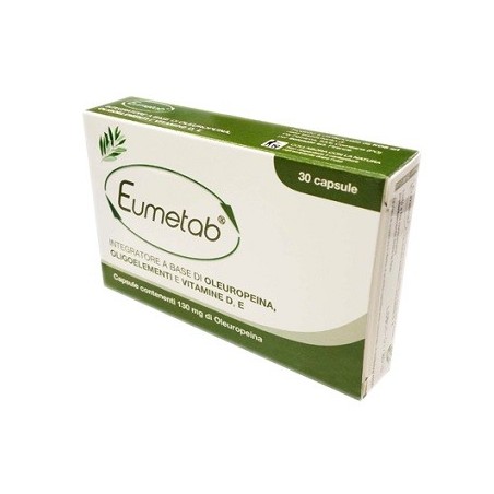 Eumetab integratore con oleuropeina per sindrome metabolica 30 capsule Eumetab integratore con oleuropeina per sindrome metabolica 30 capsule