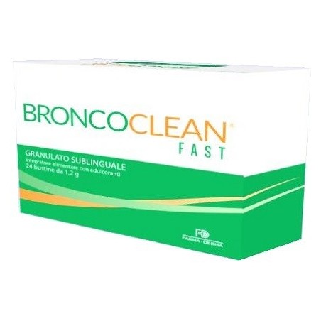 Broncoclean Fast Granulato sublinguale per fluidità delle secrezioni bronchiali 24 bustine Broncoclean Fast Granulato sublinguale per fluidità delle secrezioni bronchiali 24 bustine