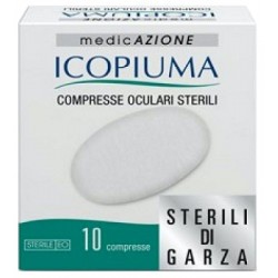 Icopiuma Medicazione Compresse Oculari Sterili Adesive 10 pezzi