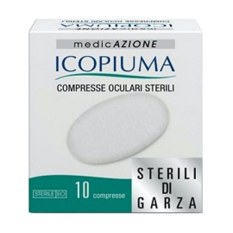 Icopiuma Medicazione Compresse Oculari Sterili Adesive 10 pezzi