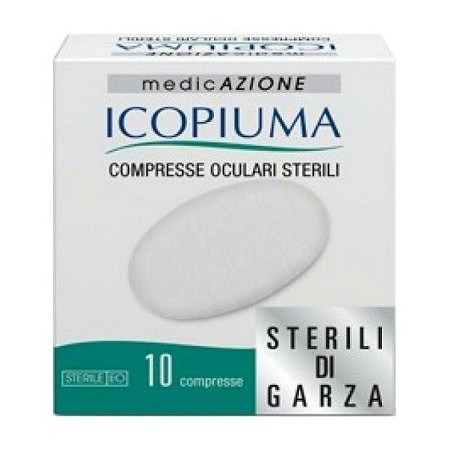 Icopiuma Medicazione Compresse Oculari Sterili Adesive 10 pezzi Icopiuma Medicazione Compresse Oculari Sterili Adesive 10 pezzi