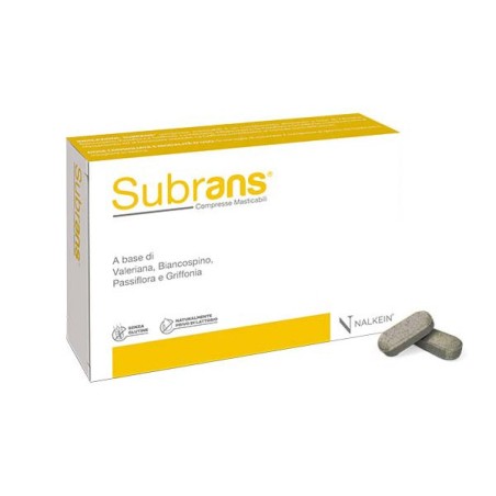 Nalkein Subrans integratore per rilassamento e benessere mentale 20 compresse masticabili Nalkein Subrans integratore per rilassamento e benessere mentale 20 compresse masticabili