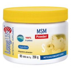 Longlife Msm Powder integratore in polvere per pelle capelli e unghie 250 g