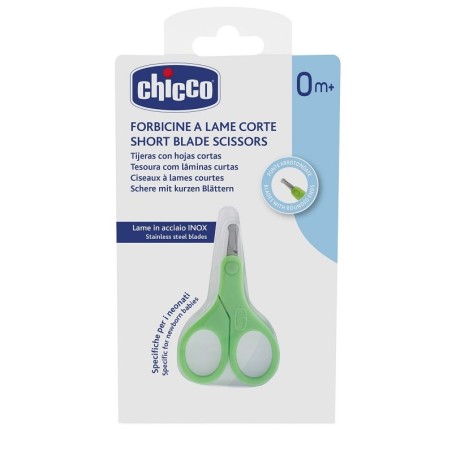 Chicco Forbicine a lame corte in acciaio inox per unghie dei bambini 1 pezzo Chicco Forbicine a lame corte in acciaio inox per unghie dei bambini 1 pezzo