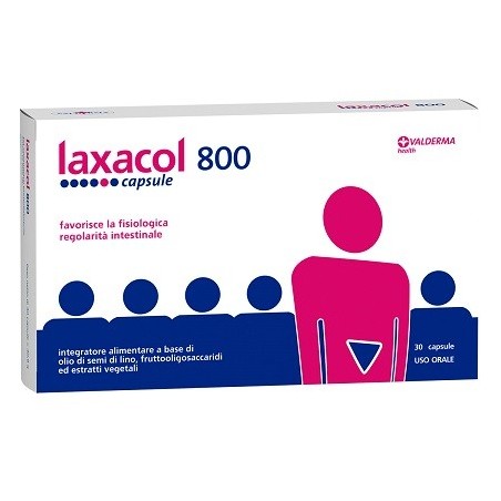 Valderma Laxacol 800 integratore per la regolarità intestinale 30 capsule Valderma Laxacol 800 integratore per la regolarità intestinale 30 capsule
