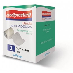 Medipresteril Benda Autoadesiva compressione lieve per medicazioni 6 x 400 cm