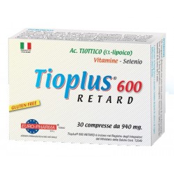 Euro-pharma Tioplus 600 Retard integratore per neuropatie meccaniche e diabetiche 30 compresse