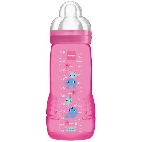 Mam Easy Active Biberon baby bottle facile da usare Deep Ocean rosa 330 ml 