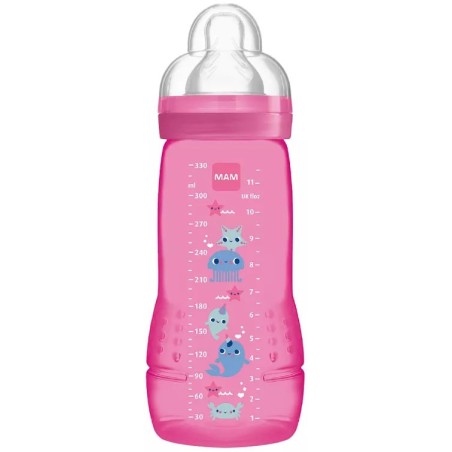 Mam Easy Active Biberon baby bottle facile da usare Deep Ocean rosa 330 ml Mam Easy Active Biberon baby bottle facile da usare Deep Ocean rosa 330 ml