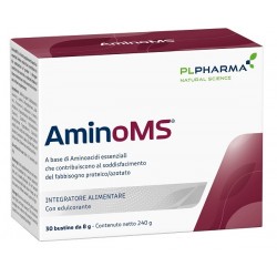 Pl Pharma AminoMS integratore di aminoacidi essenziali per fabbisogno proteico/azotato 30 bustine