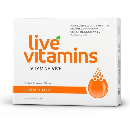 Live Vitamins vitamine vive integratore a base di complessi mineral-vitaminici 30 capsule Live Vitamins vitamine vive integratore a base di complessi mineral-vitaminici 30 capsule