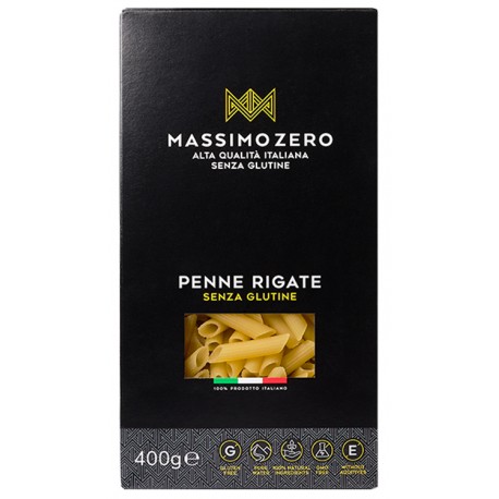 Massimo Zero Penne Rigate senza glutine né additivi e OGM 400 g