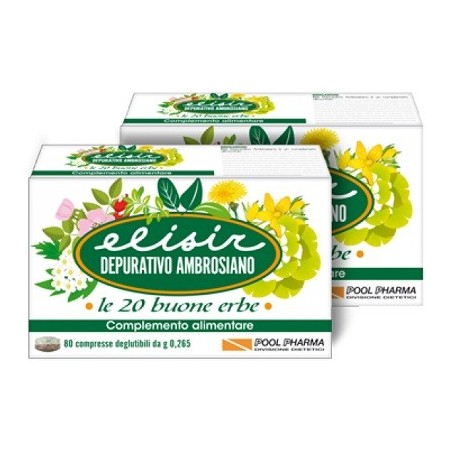 Elisir Depurativo Ambrosiano compresse di erbe 20 compresse Elisir Depurativo Ambrosiano compresse di erbe 20 compresse