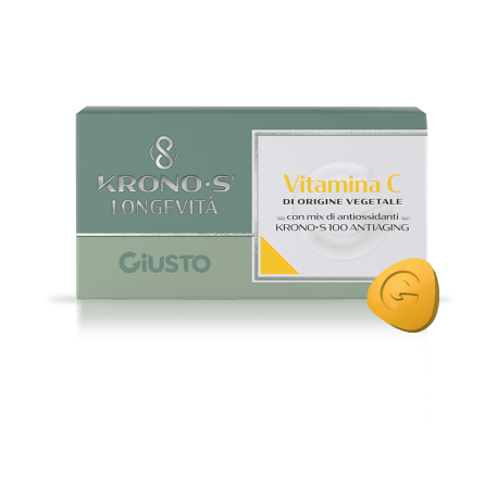 Giusto Kronos Vitamina C - Integratore antiossidante e per le difese immunitarie 30 compresse