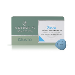 Giusto Kronos Zinco 30 compresse - Integratore di zinco ad alto assorbimento 30 compresse