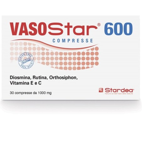 Vasostar 600 integratore per vasi sanguigni 30 compresse Vasostar 600 integratore per vasi sanguigni 30 compresse