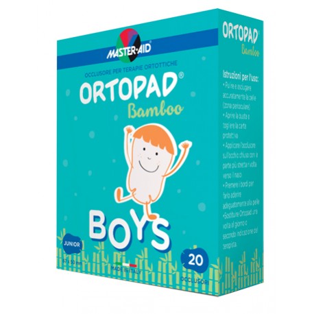 Master Aid Boys Cerotto oculare per ortottica ambliopia strabismo 5 x 6,7 cm 20 pezzi