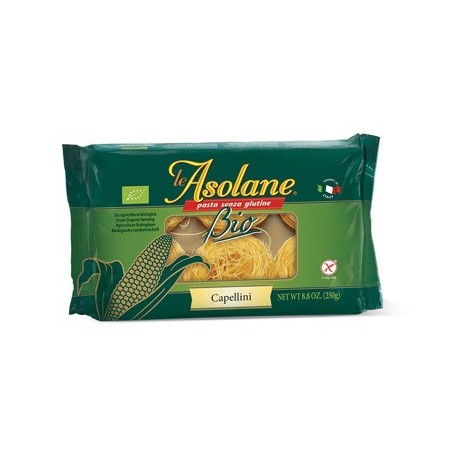Molino Di Ferro Le Asolane Bio Capellini pasta senza glutine per celiaci 250 g Molino Di Ferro Le Asolane Bio Capellini pasta senza glutine per celiaci 250 g