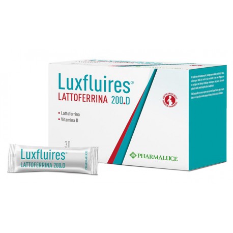 Luxfluires Lattoferrina 200.D Integratore per Sistema immunitario 30 stick