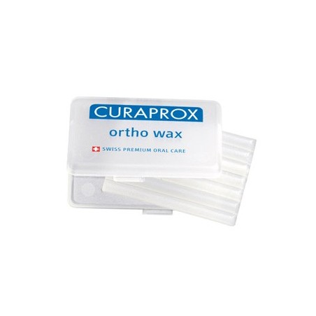 Curaprox Ortho Wax cera trasparente gusto neutro protettivo per apparecchio 7 pezzi 46 x 4 mm Curaprox Ortho Wax cera trasparente gusto neutro protettivo per apparecchio 7 pezzi 46 x 4 mm