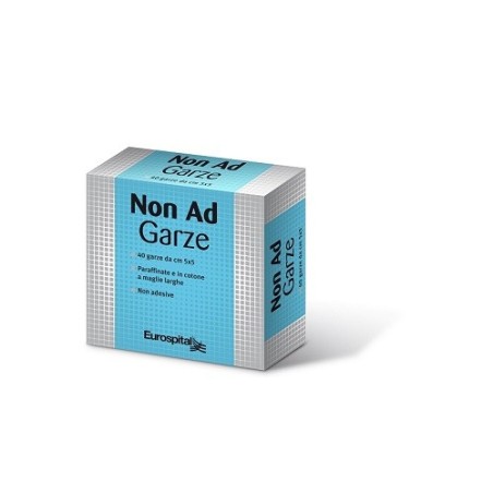 Eurospital Garza Paraffinata Non Ad in cotone a maglie larghe 5 x 5 cm 40 pezzi Eurospital Garza Paraffinata Non Ad in cotone a maglie larghe 5 x 5 cm 40 pezzi