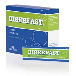 Farma-derma Digerfast integratore per digestione e gas intestinale polvere 24 bustine monodose