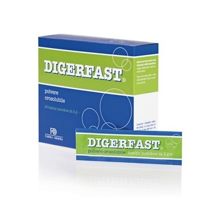 Farma-derma Digerfast integratore per digestione e gas intestinale polvere 24 bustine monodose Farma-derma Digerfast integratore per digestione e gas intestinale polvere 24 bustine monodose