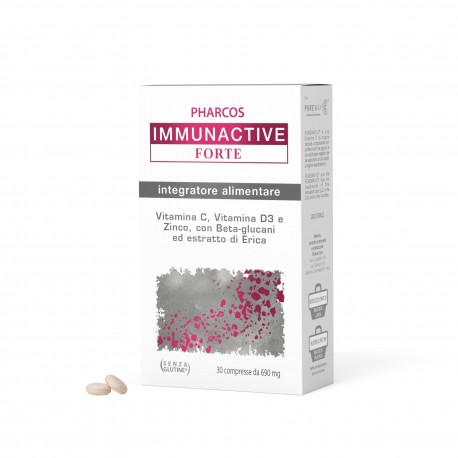 Biodue Immunactive Forte Pharcos integratore per difese immunitarie 30 compresse