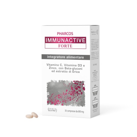 Biodue Immunactive Forte Pharcos integratore per difese immunitarie 30 compresse Biodue Immunactive Forte Pharcos integratore per difese immunitarie 30 compresse