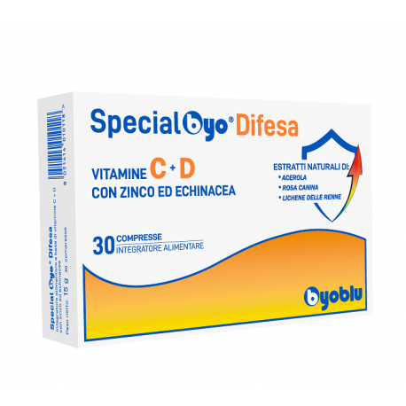 SpecialByo Difesa Vitamine C+D integratore per difese immunitarie 30 compresse