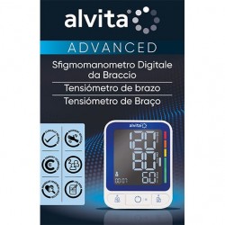 Alvita Sfigmomanometro Digitale da Braccio Advanced con indicatore di rischio di ipertensione