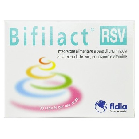 Bifilact RSV Integratore alimentare a base di fermenti lattici vivi 30 Capsule Bifilact RSV Integratore alimentare a base di fermenti lattici vivi 30 Capsule
