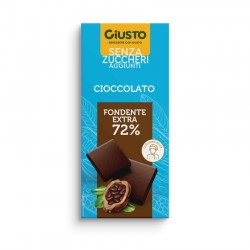 Giusto Tavoletta Cioccolato Fondente Extra 72% Senza Zuccheri Aggiunti 85g