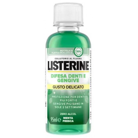 Listerine Difesa Denti & Gengive gusto delicato collutorio protettivo 95 ml