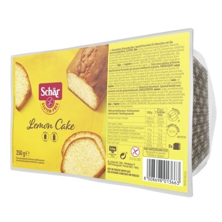 Dr. Schar Lemon Cake torta con vera polpa e succo di limone senza glutine 250 g Dr. Schar Lemon Cake torta con vera polpa e succo di limone senza glutine 250 g