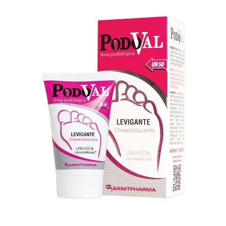 Sanitpharma Podoval UR50 Crema levigante cheratoriducente per i piedi 50 ml