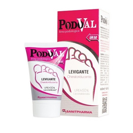 Sanitpharma Podoval UR50 Crema levigante cheratoriducente per i piedi 50 ml Sanitpharma Podoval UR50 Crema levigante cheratoriducente per i piedi 50 ml