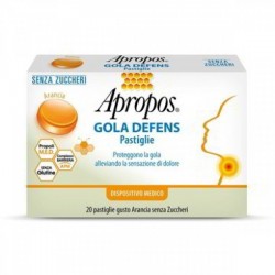 Apropos Gola Defens Pro pastiglie protettive per la gola gusto arancia 20 pastiglie