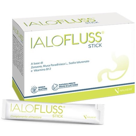 Nalkein Sa Ialofluss integratore per acidità gastrica gusto banana 20 stick Nalkein Sa Ialofluss integratore per acidità gastrica gusto banana 20 stick