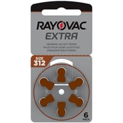 Rayovac Batterie Zinco Ario Modello 312 6 pezzi