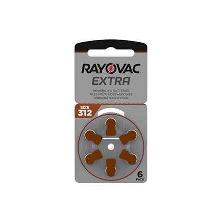 Rayovac Batterie Zinco Ario Modello 312 6 pezzi
